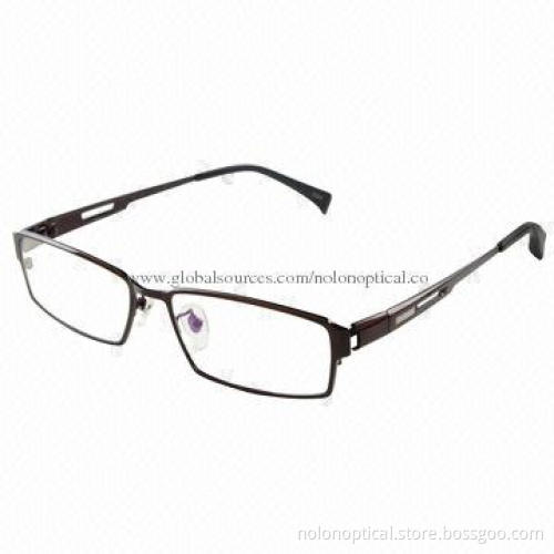 Fashionable Titanium Full Optical Frames Brown Color